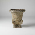 Antique Concrete Urn with Claw Feet, 1920's