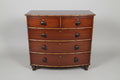 Bowfront Faux Bamboo Chest, 1820's