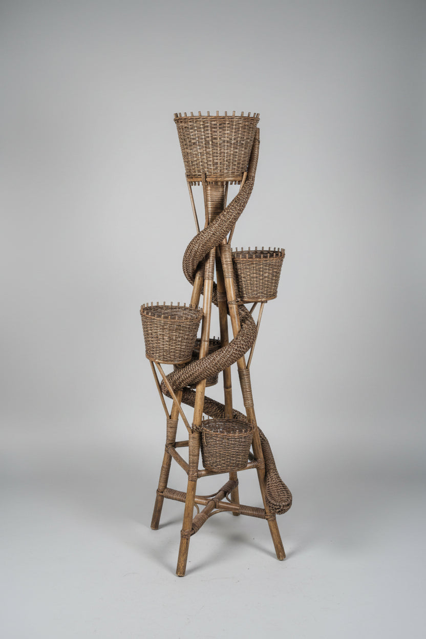 Rattan Plant Stand
