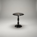 Antique Papier Mache Pedestal Table
