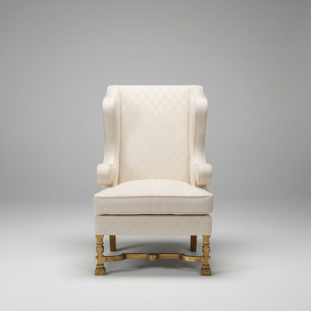 Giltwood Wing Back Arm Chair