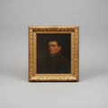 Framed Oil Portrait of WWI Gentleman