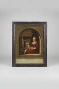 Georgian Reverse Glass Mezzotint