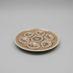 French Majolica Oyster Plate, Mousse