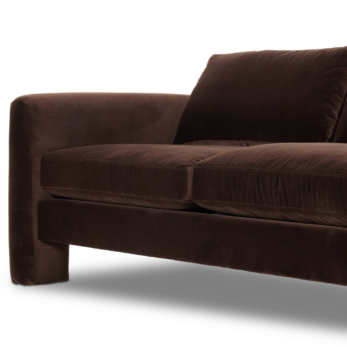 Cocoa Velvet Sofa