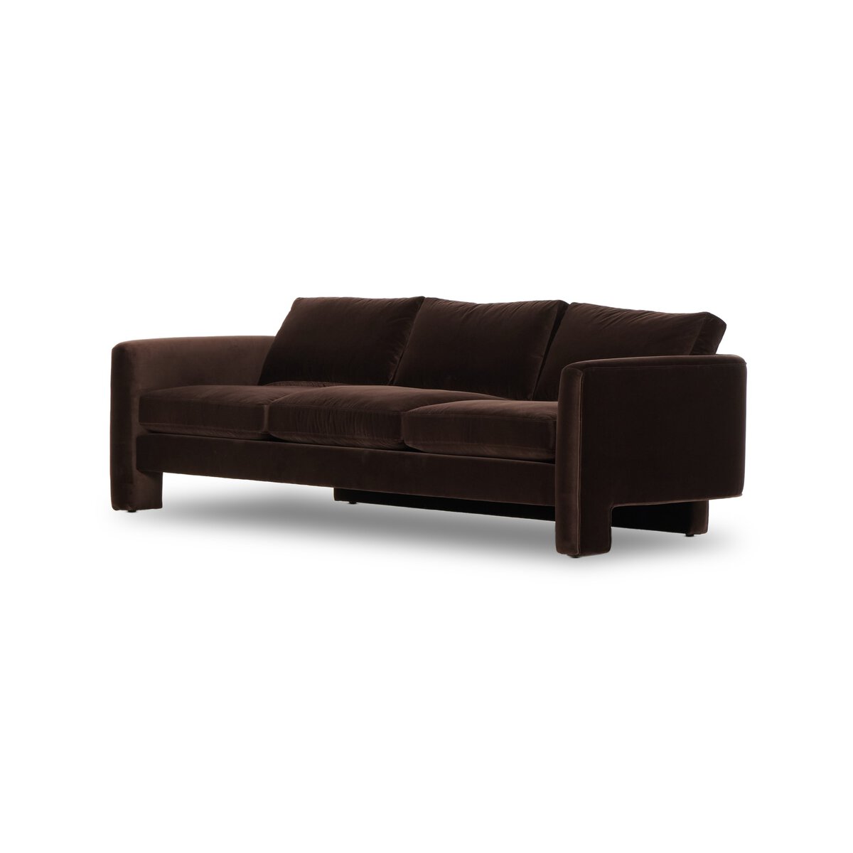 Cocoa Velvet Sofa