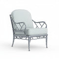 Artic Blue Bamboo Patterned Outdoor Lounge Chair