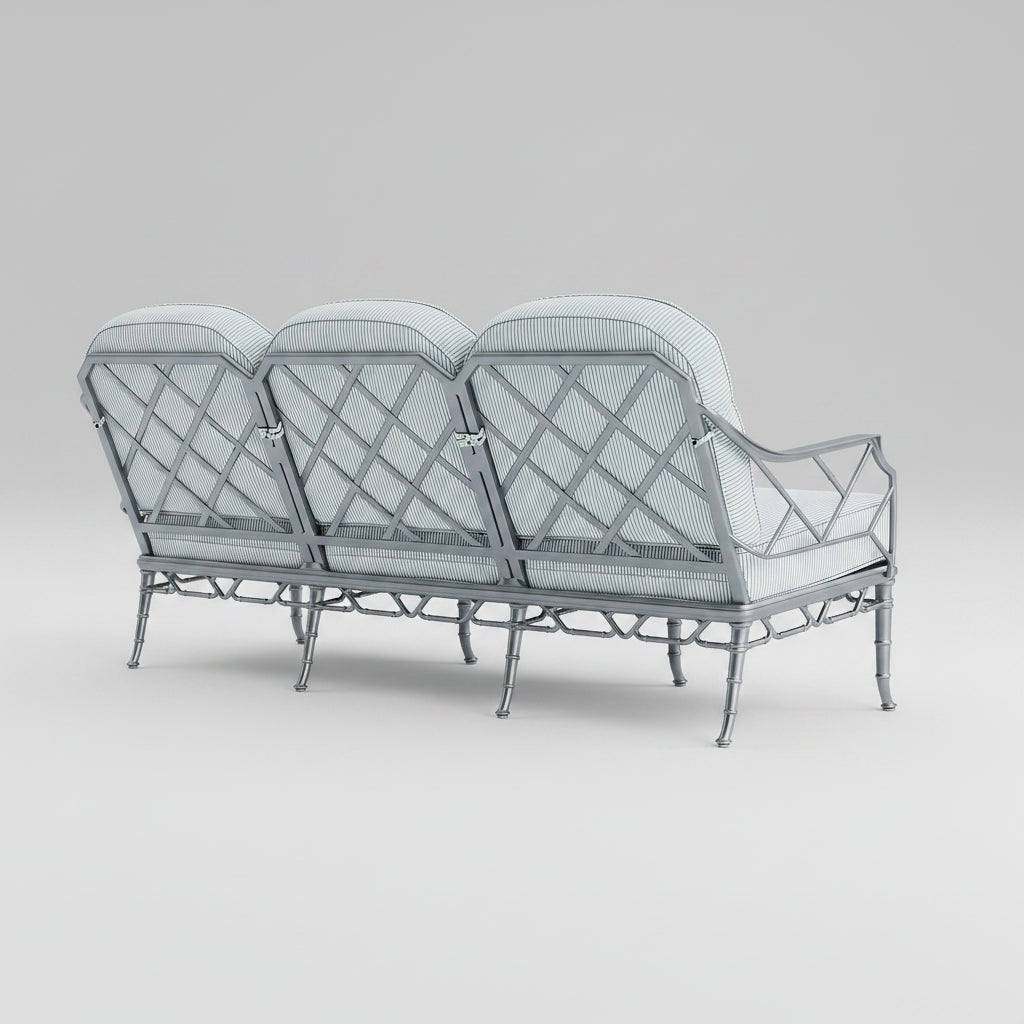 Bamboo Patterned Outdoor Sofa