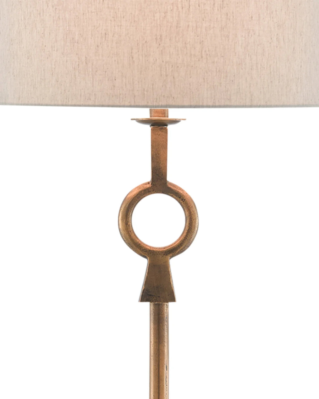 Antique Brass Circlet Floor Lamp