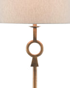 Antique Brass Circlet Floor Lamp