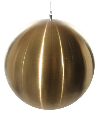 Brush Gold Round Ornament