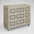 Natural and Black Squares Chest