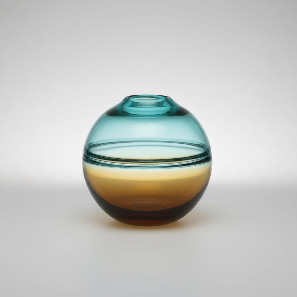 Two Tone Blown Vases