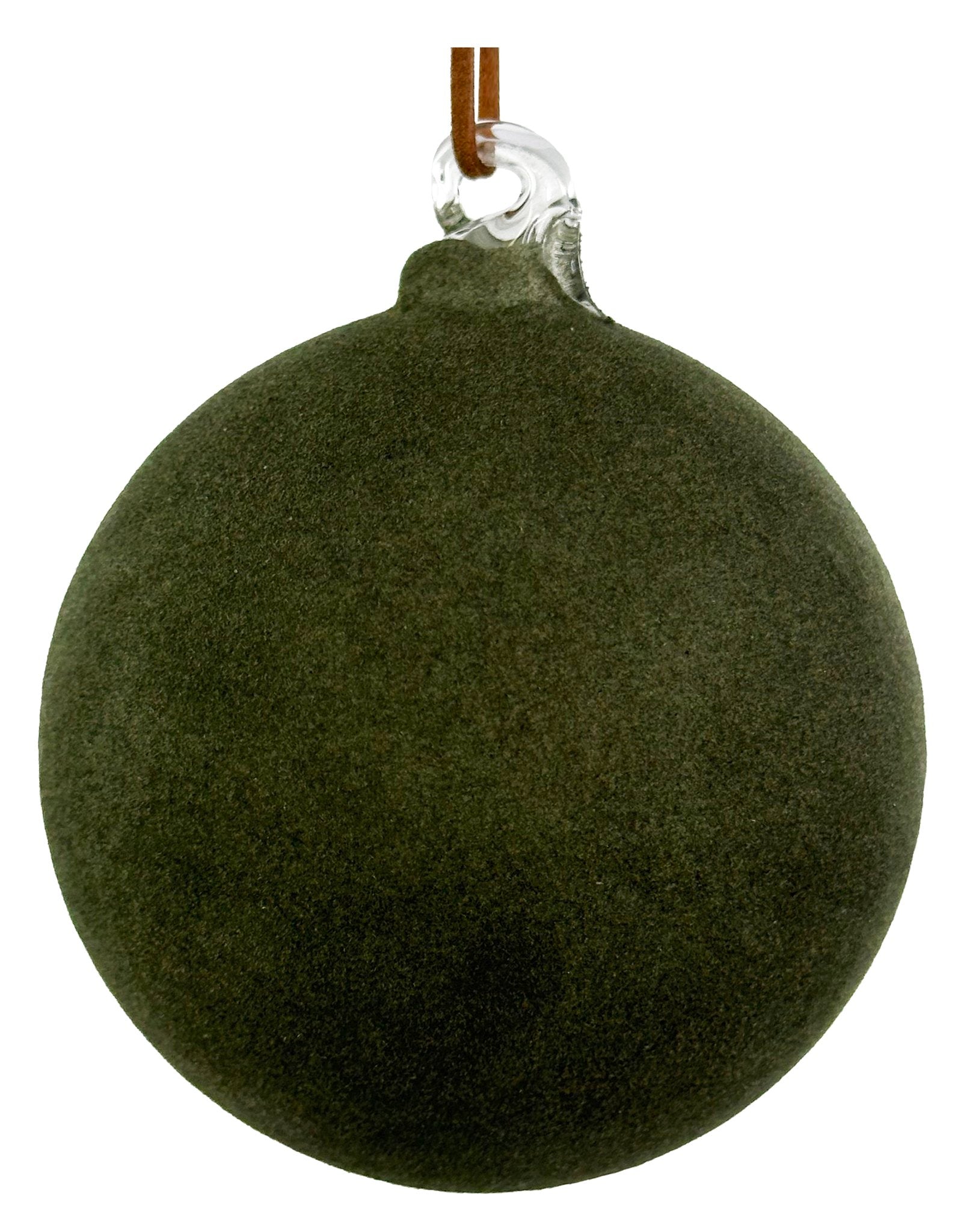 Green Moss Velvet Ornament, 4"