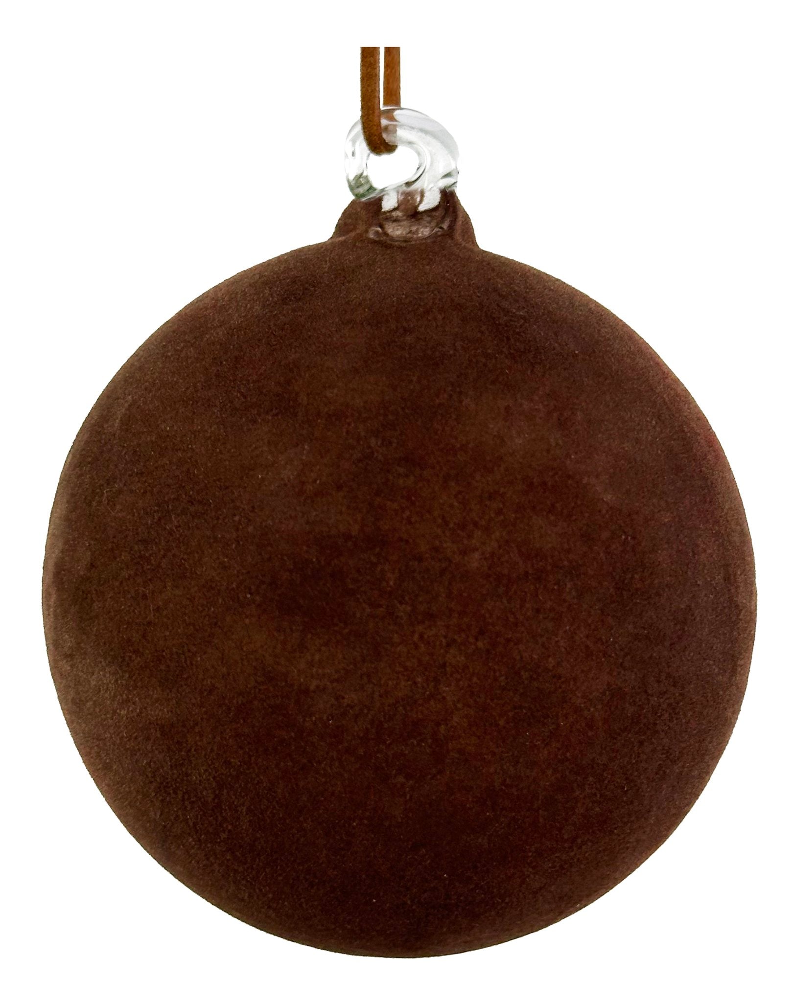 Chocolate Velvet Ornament 4"