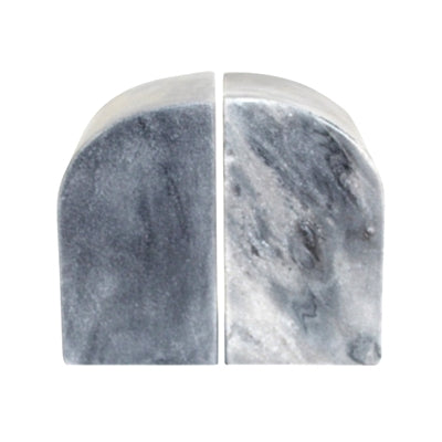 Pair of Grey Marble Bookends