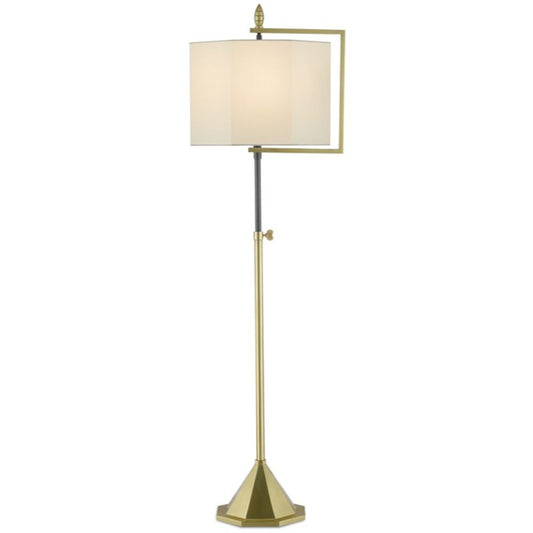 Black + Gold Octo-Shade Floor Lamp