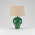 Fired Green Porcelain Lamp