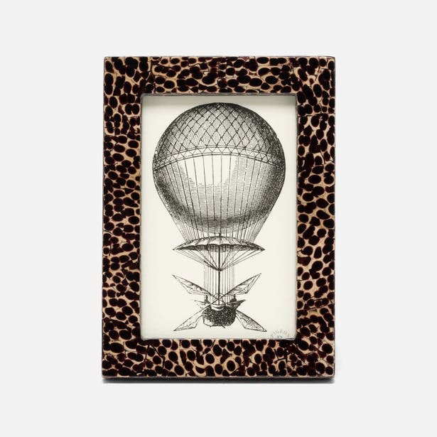 Bronze Lacquered Eggshell Frame, 4x6