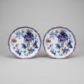 Pair of Ironstone Flow Blue Plates