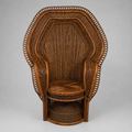 Exotic Peacock Wicker Chair