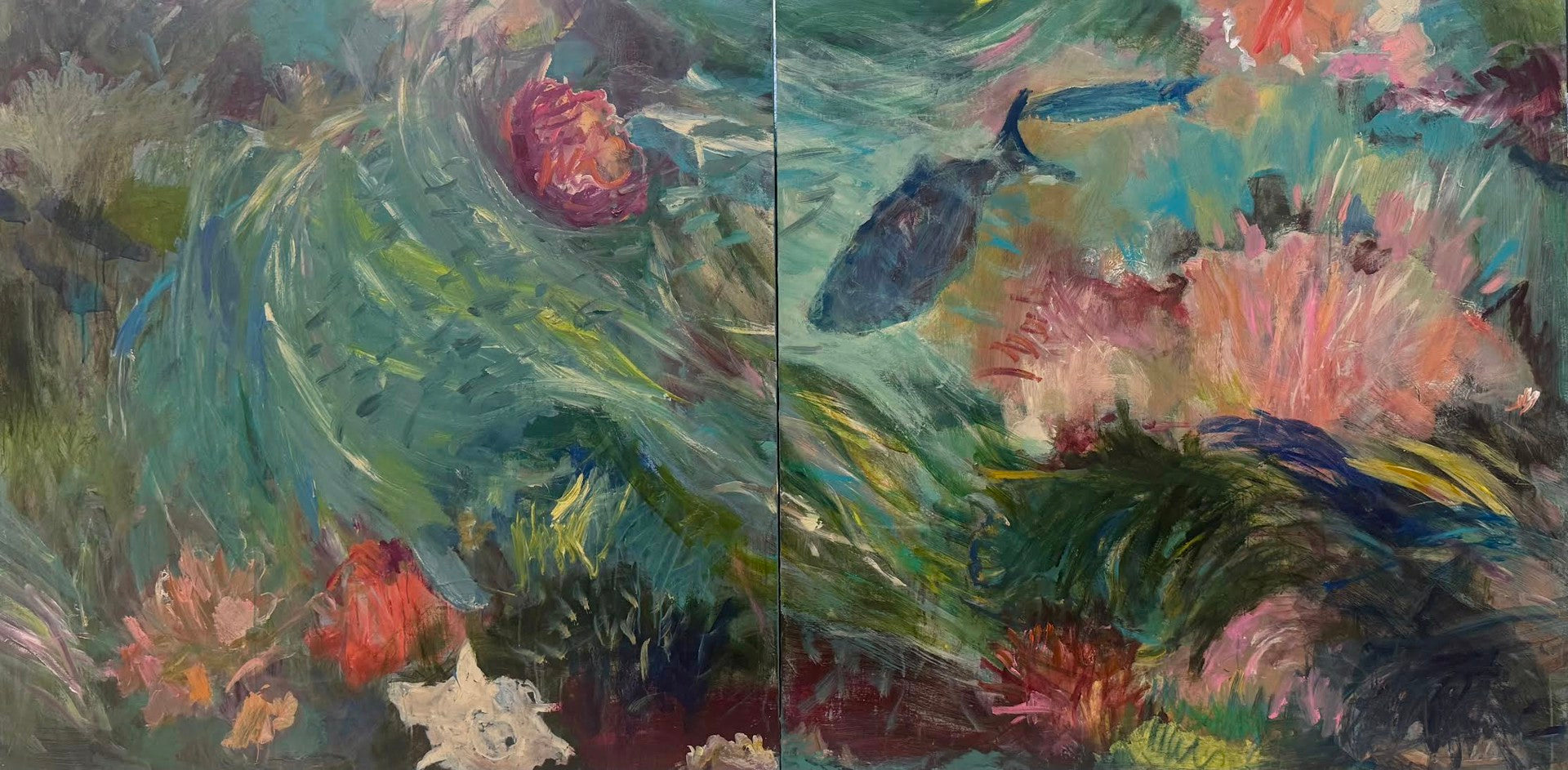 "His Face Shines Upon You" (Diptych)