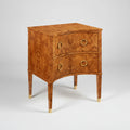 Olive Ash Burl Concave Nightstand