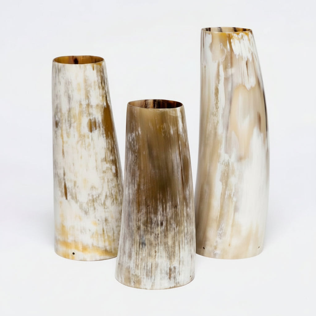Water Buffalo Horn Vase