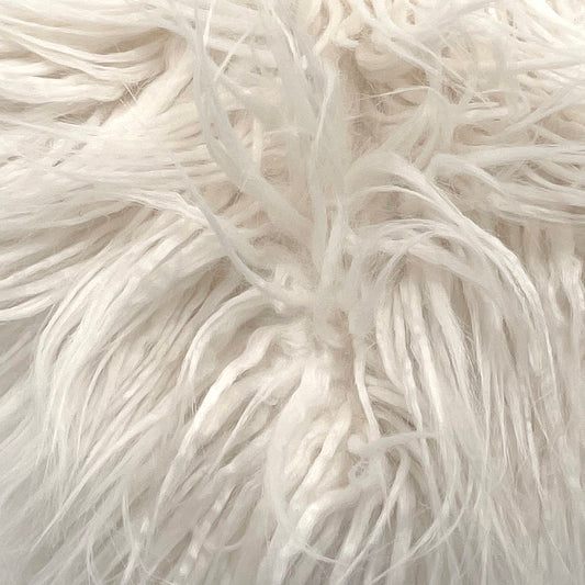 Faux Fur Pillow in Cream