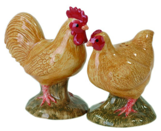 Buff Orpington Salt and Pepper Shakers