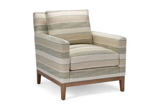 Striped Club Chair