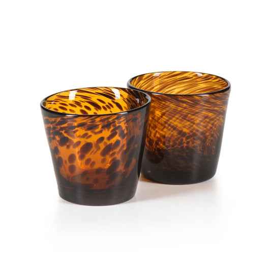 Tortoise Glass Tumbler