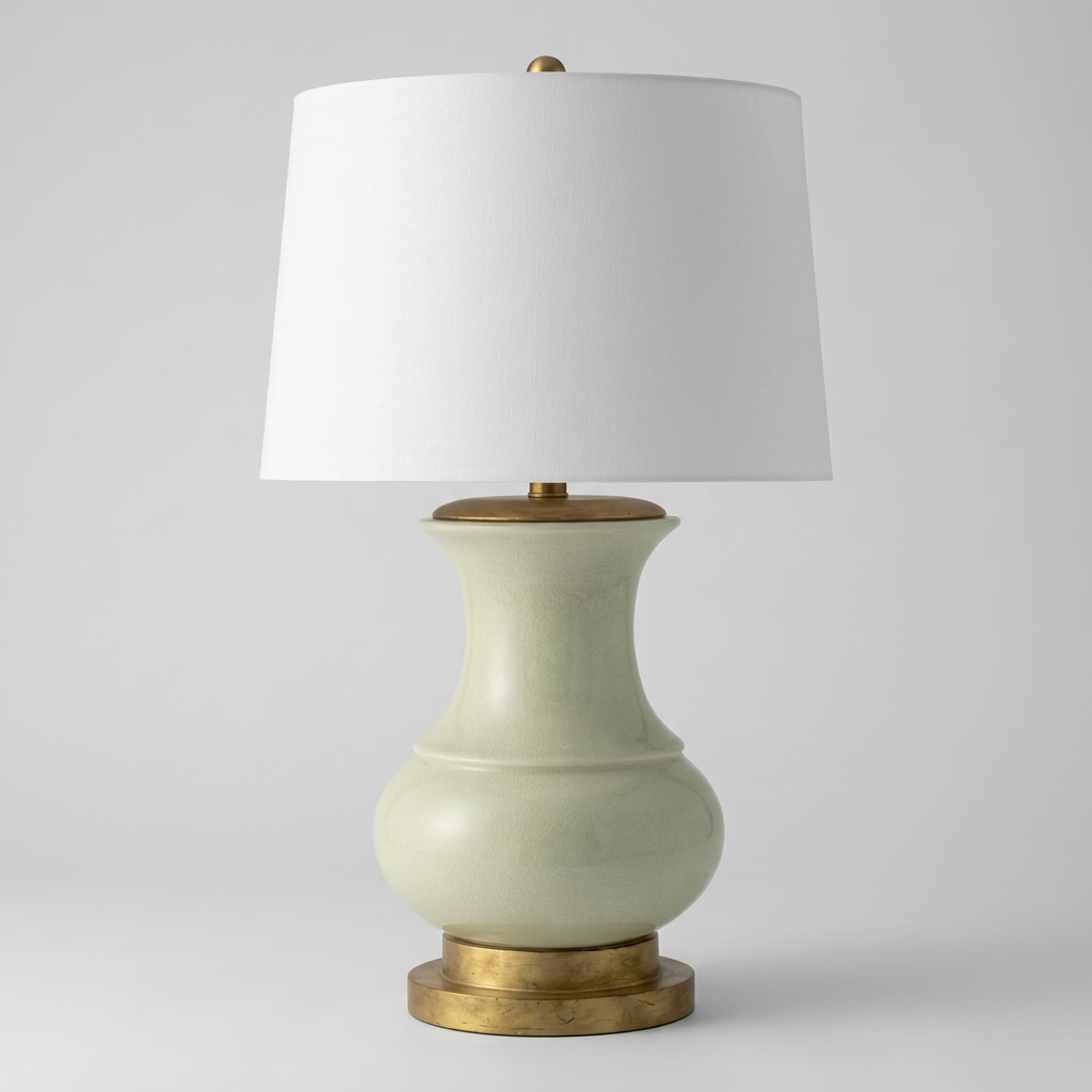 Celadon Crackle Table Lamp