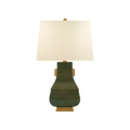Green and Gold Jug Table Lamp