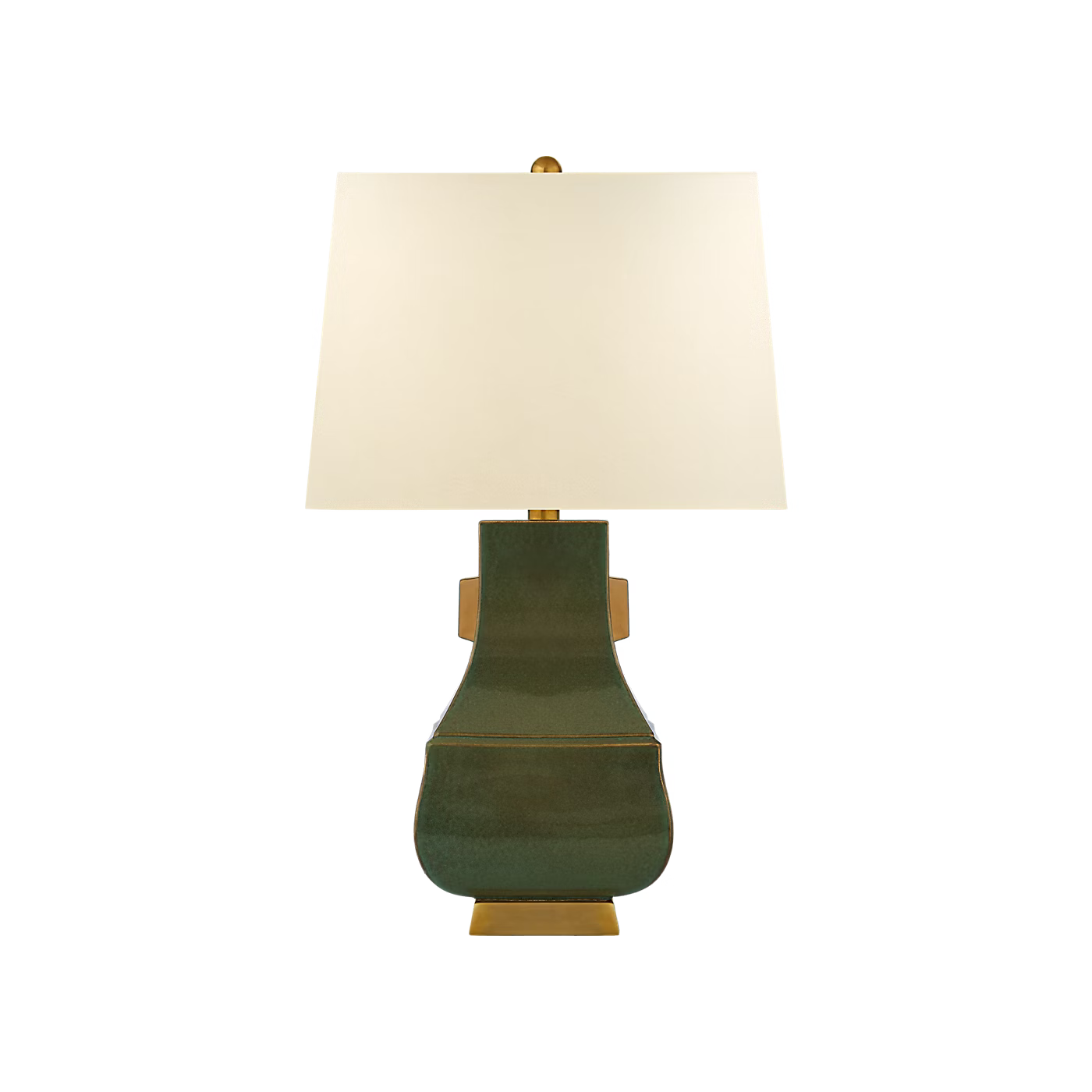 Green and Gold Jug Table Lamp