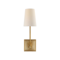 Antique Brass Sconce with Square Backplate