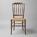 Set of Four Italian Chiavari Chairs with Cane Seat