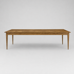 Oak and Walnut Parquet Dining Table