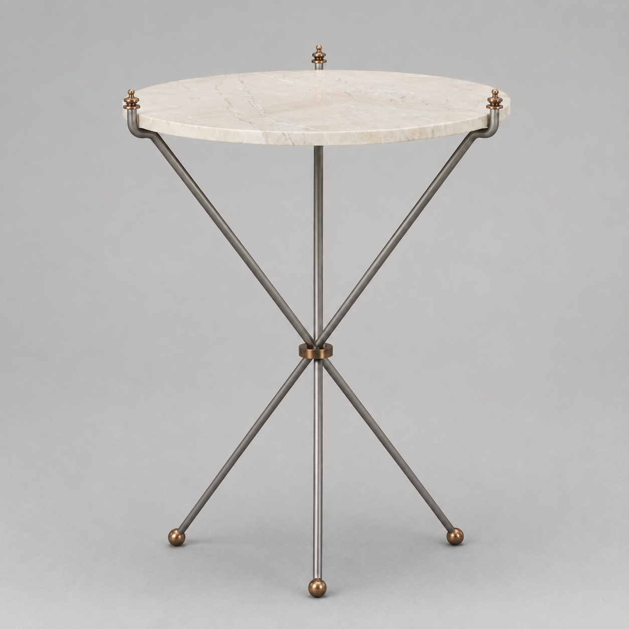 Cradled Marble Side Table
