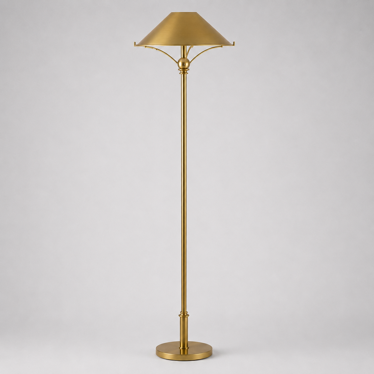 Polished Brass Floor Lamp