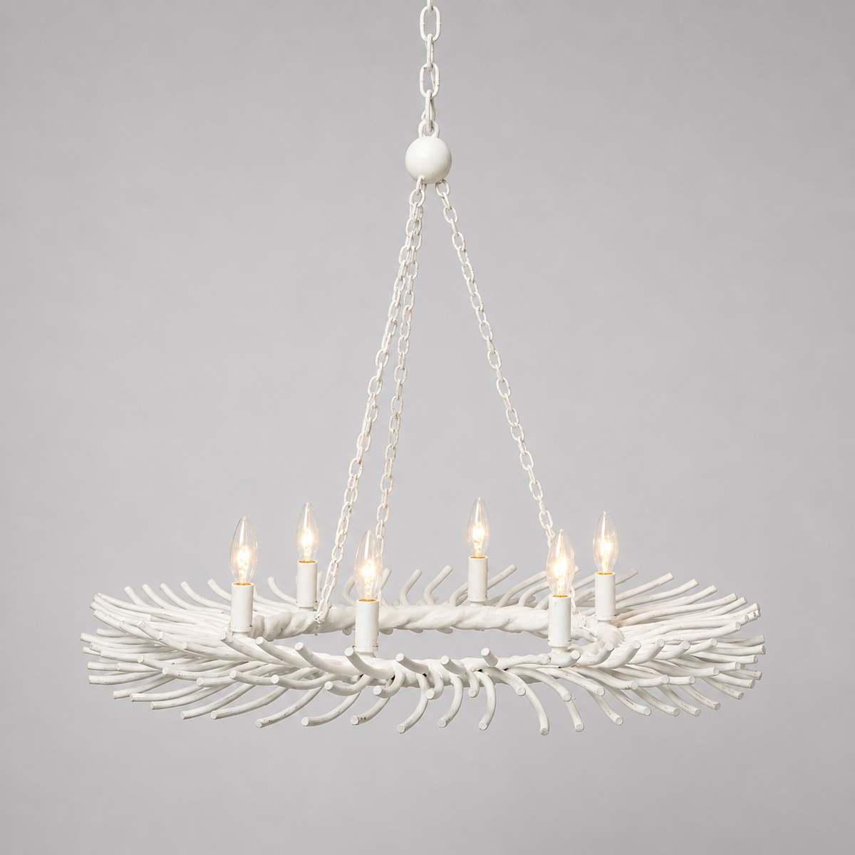Gesso Spike Ring Chandeleir