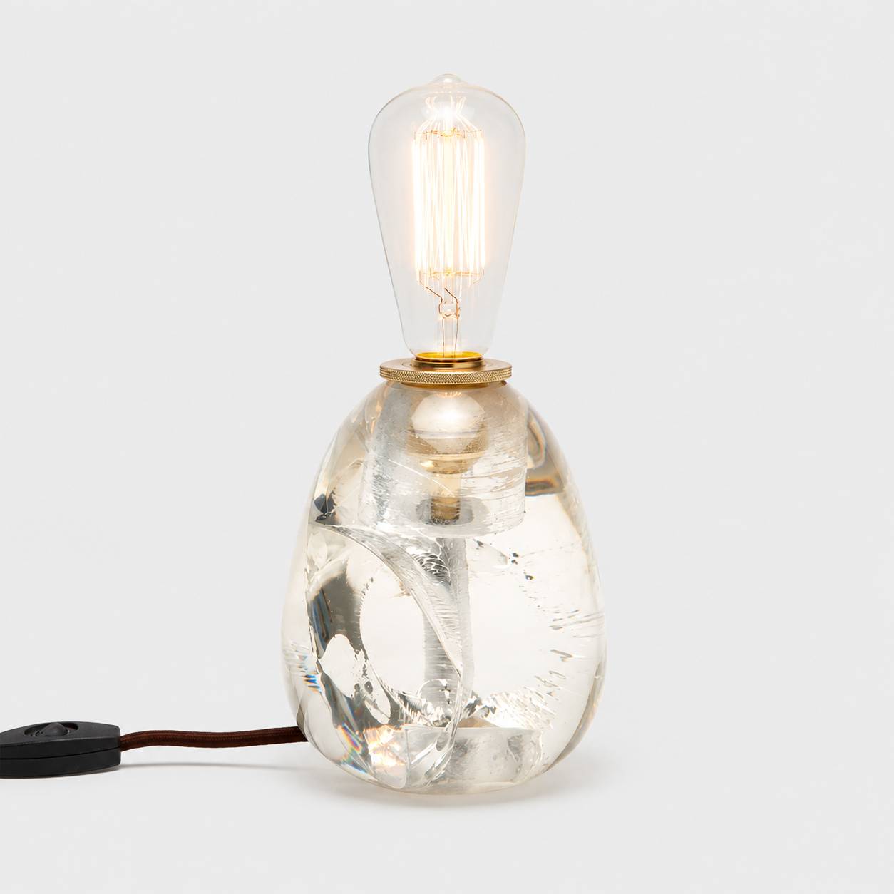 Crackled Bookcase Lamp