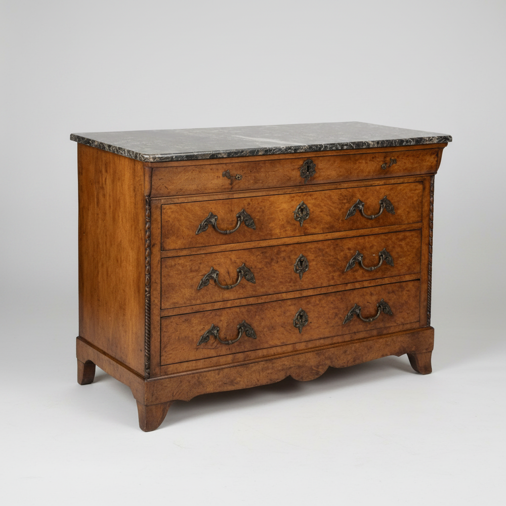 Louis Phillipe Chest with Marble Top
