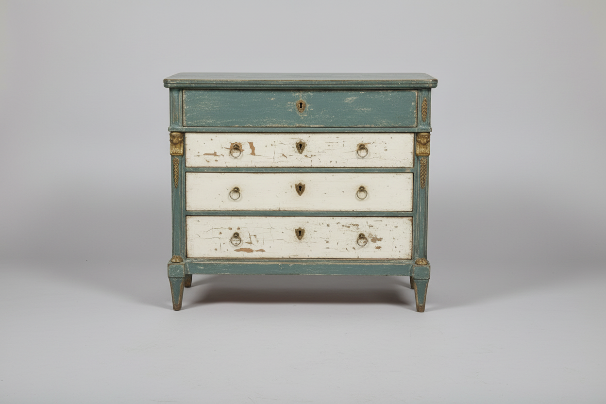 Painted Empire Commode, 1840