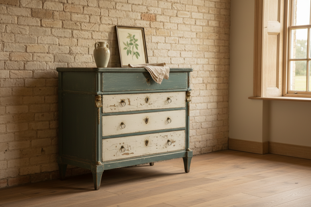 Painted Empire Commode, 1840