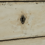 Large Painted Pine Chest with White Marble Top
