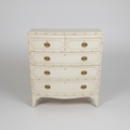 White Faux Bamboo Chest, 1820