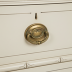 White Faux Bamboo Chest, 1820