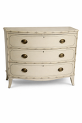 Regency Faux Bamboo Chest, White, 1820