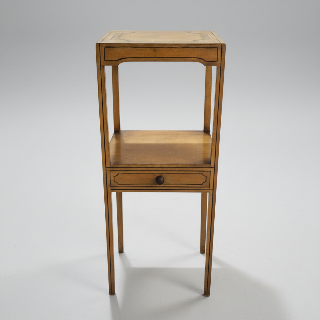 English Faux Bamboo Regency Nightstand Circa 1820